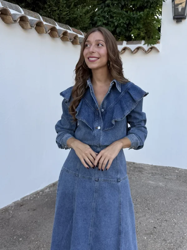 Camisa Volante Vaquera