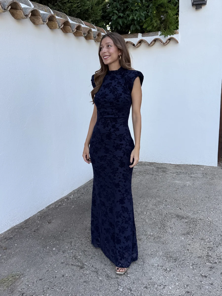 Vestido Irina Azul Marino - Imagen 4