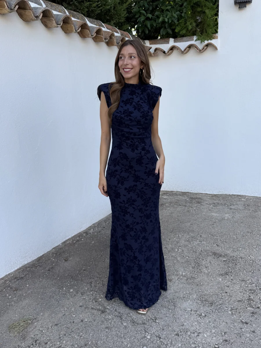 Vestido Irina Azul Marino - Imagen 3