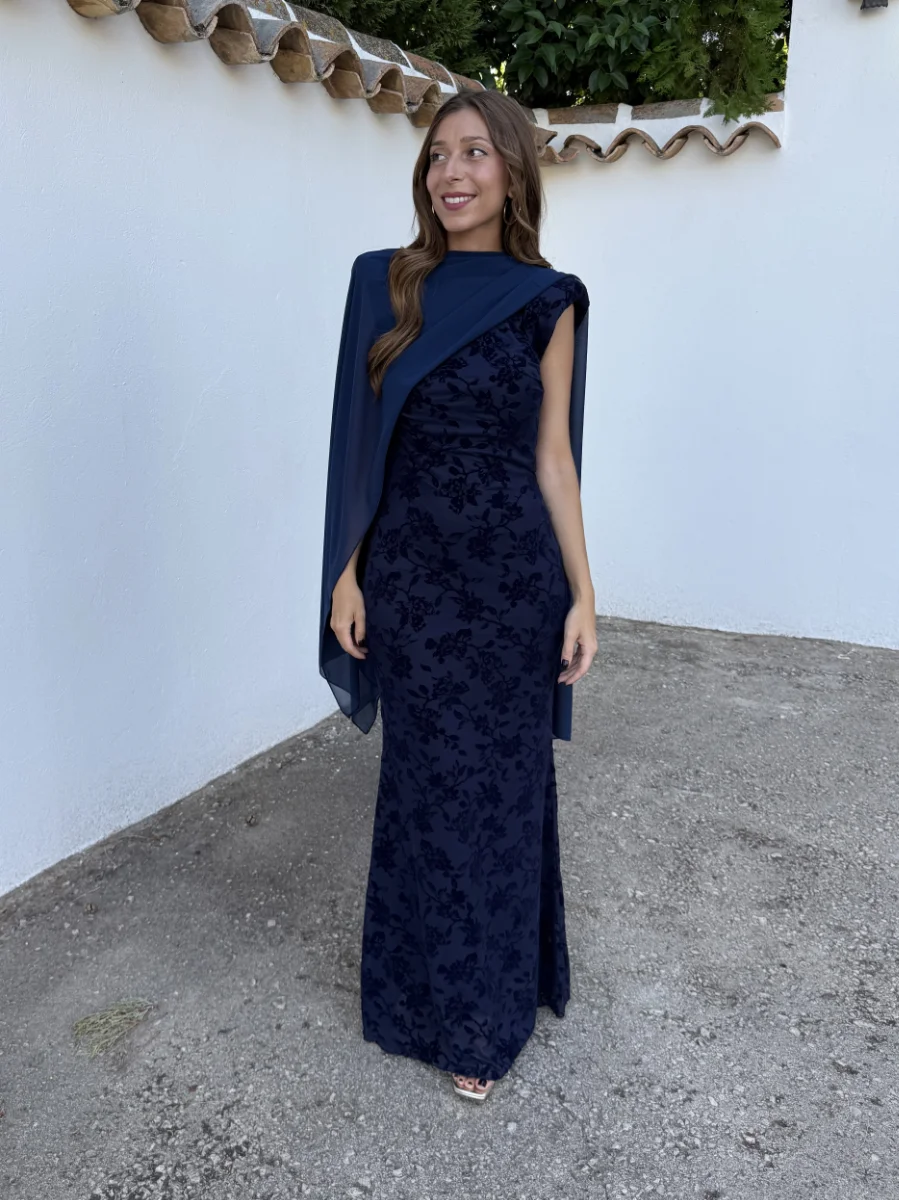 Vestido Irina Azul Marino - Imagen 5