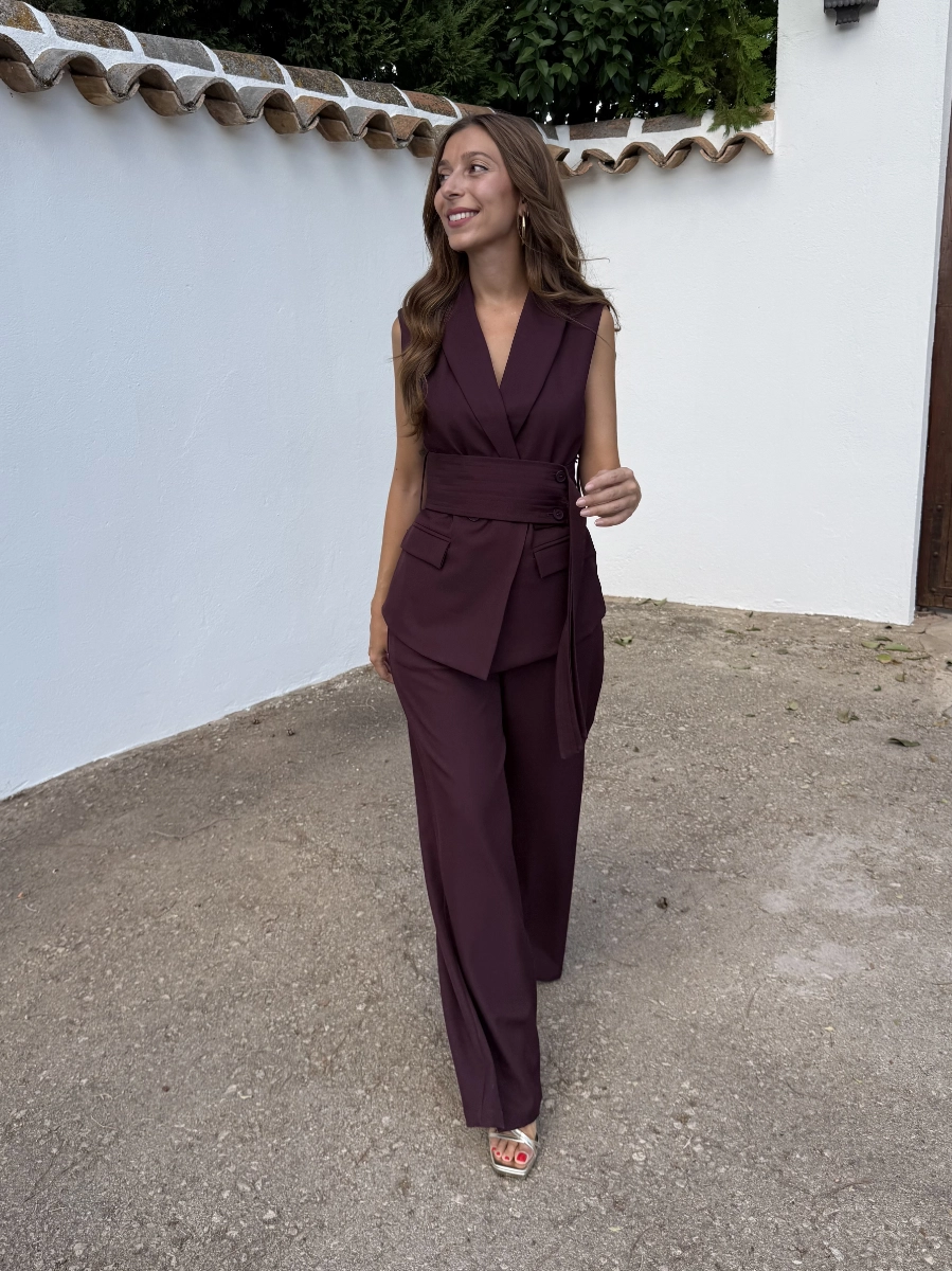 Conjunto Traje Fajín Burdeos - Imagen 3