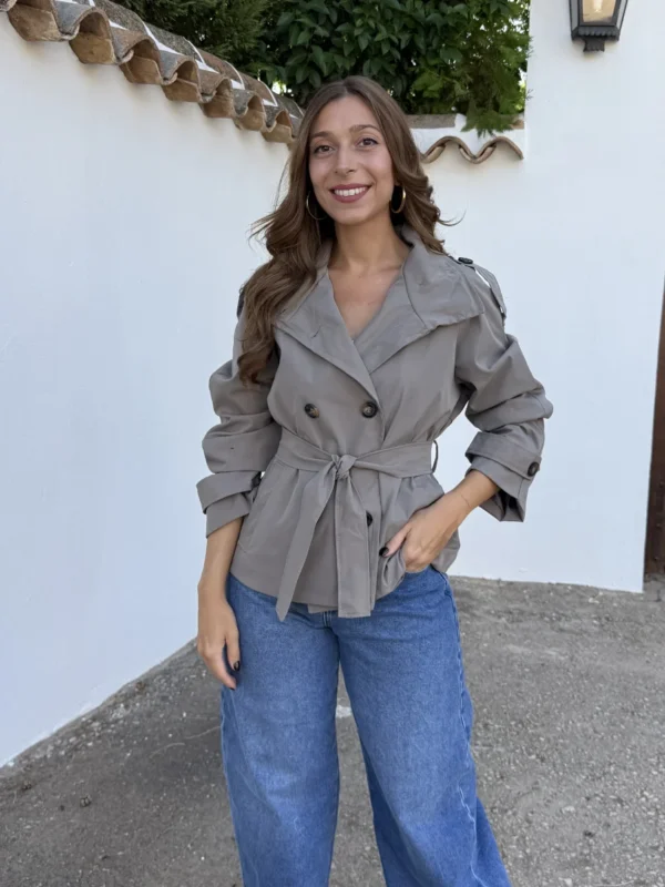Gabardina Gala Taupe