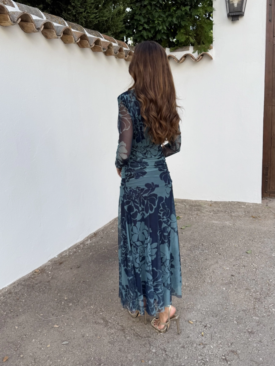Vestido Portugal Turquesa - Imagen 4