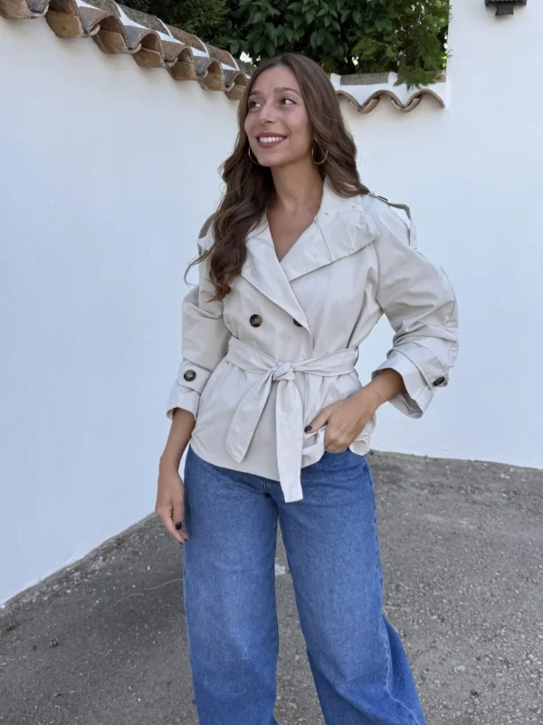 Gabardina Gala Beige