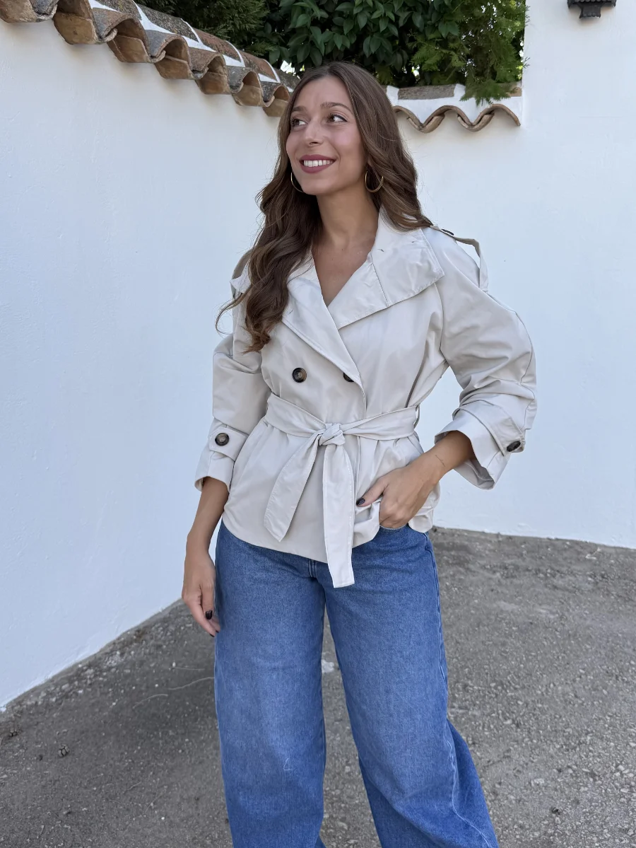 Gabardina Gala Beige