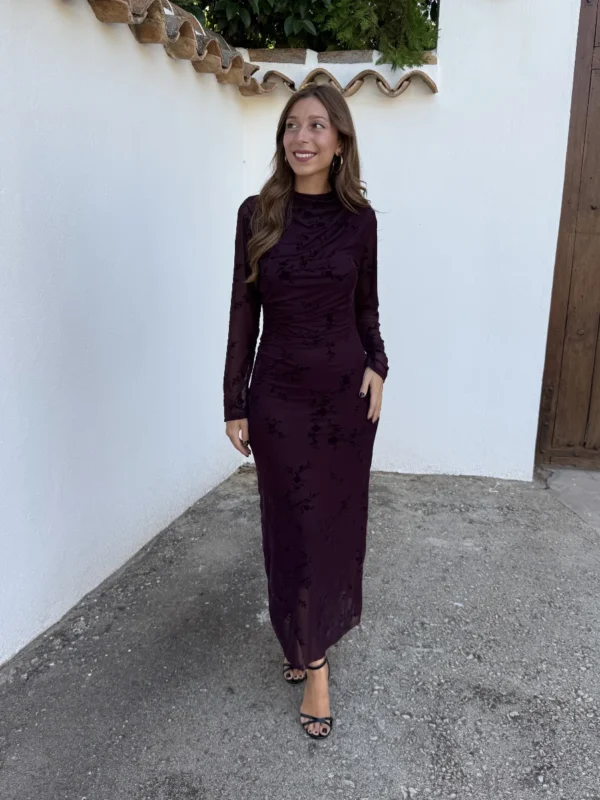 Vestido Lidia Burdeos