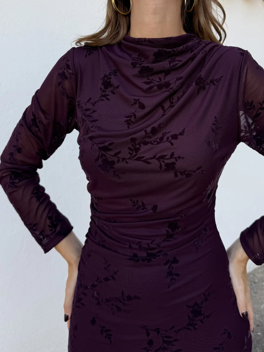 Vestido Lidia Burdeos - Imagen 2
