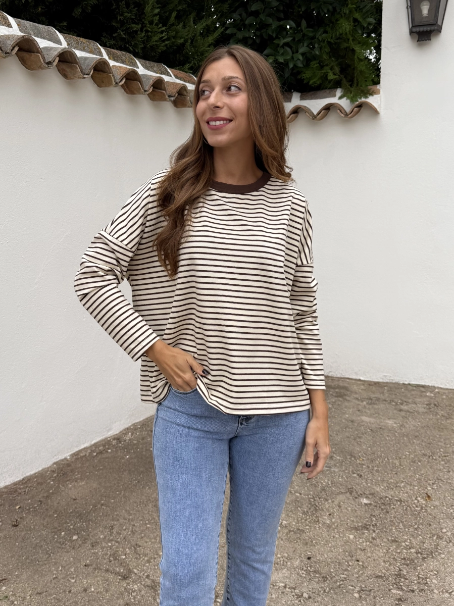 Camiseta Julia Marrón