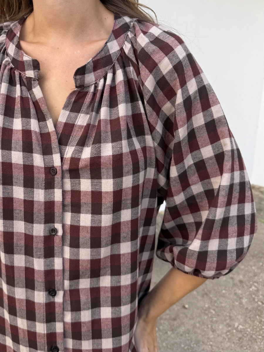Vestido Camisero Cuadros - Imagen 2