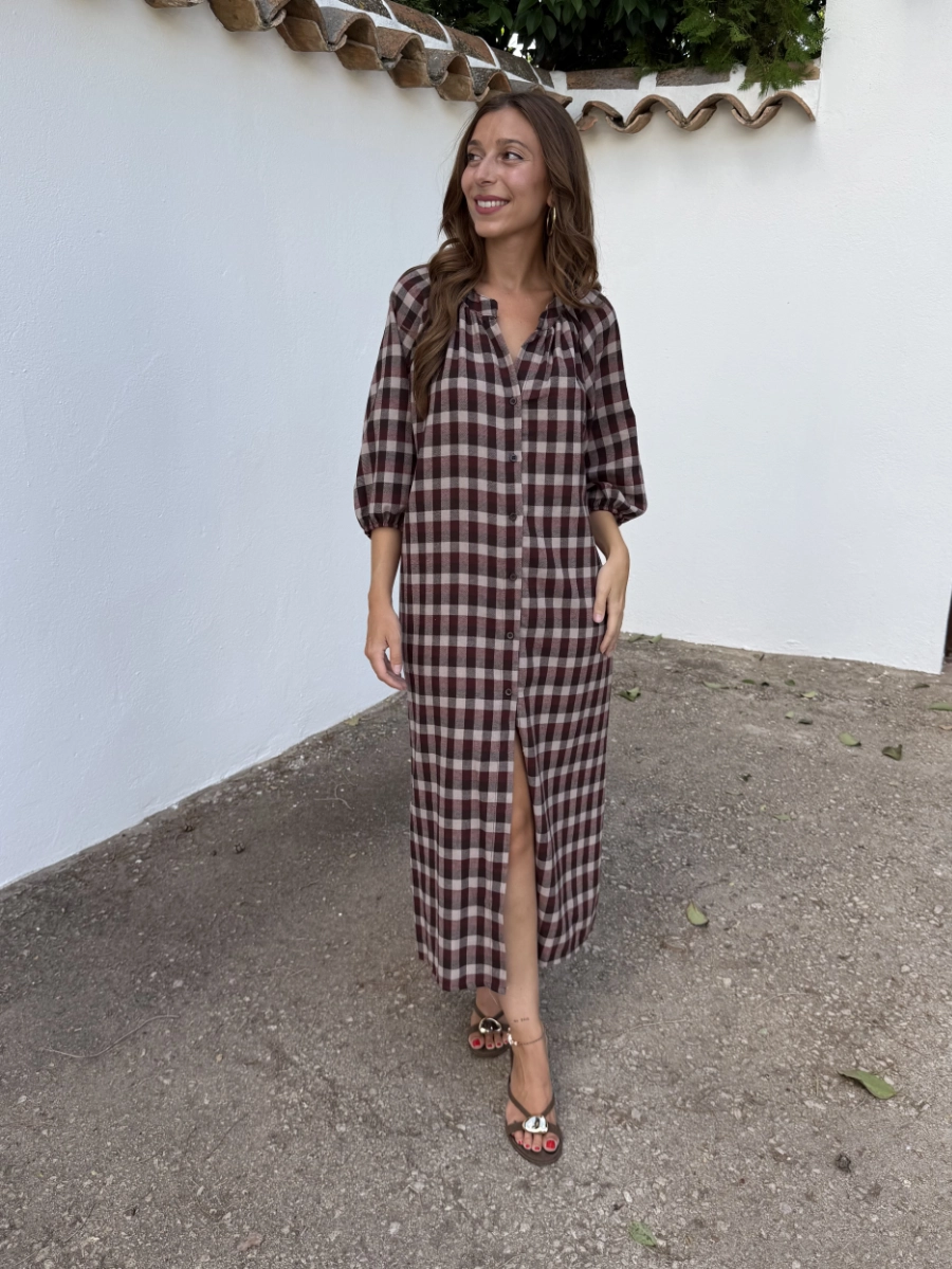 Vestido Camisero Cuadros