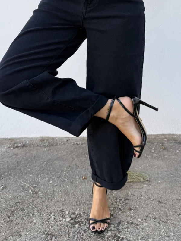 Pantalón Vaquero Balloon Negro - M