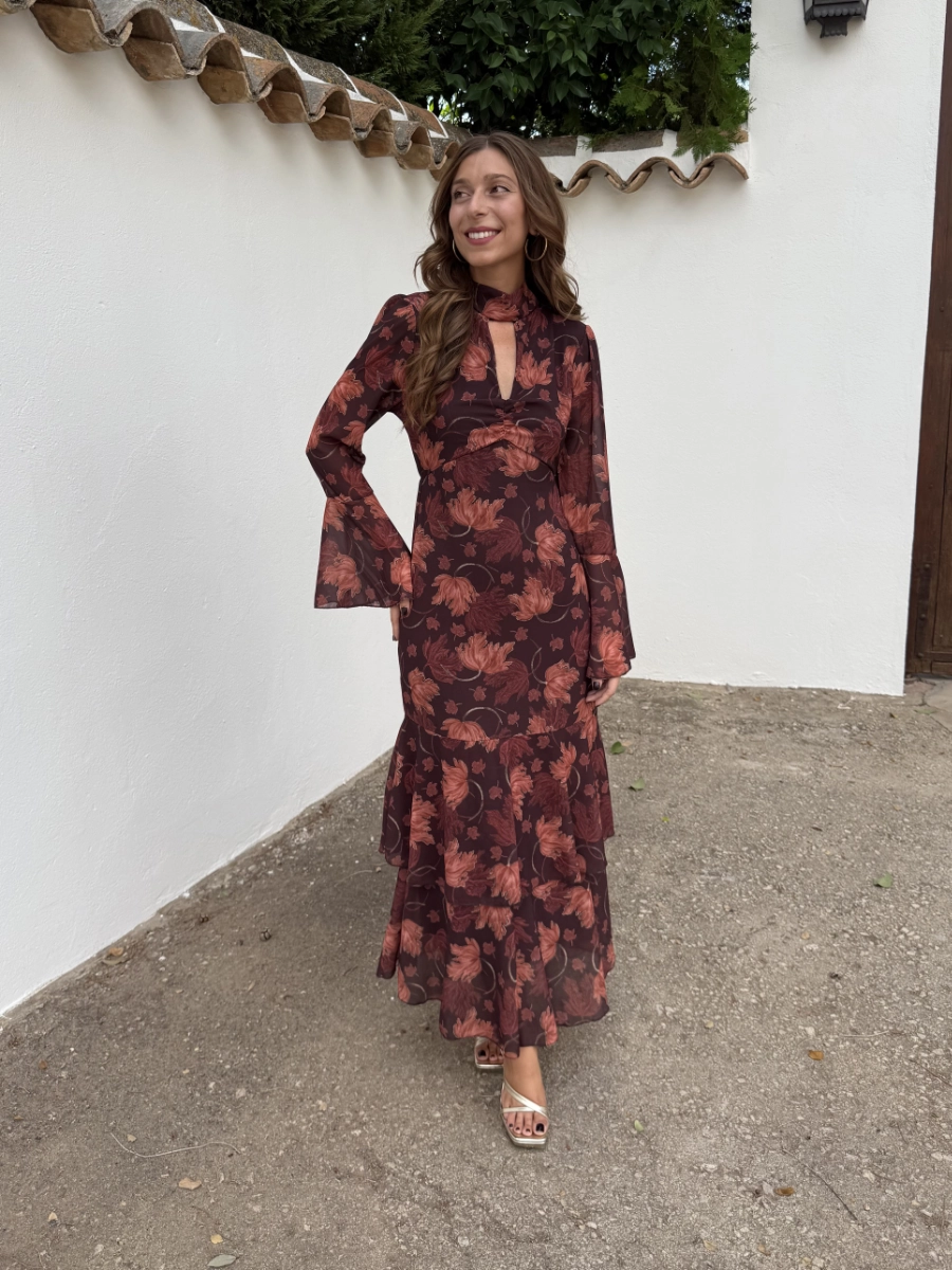 Vestido Cata Marrón
