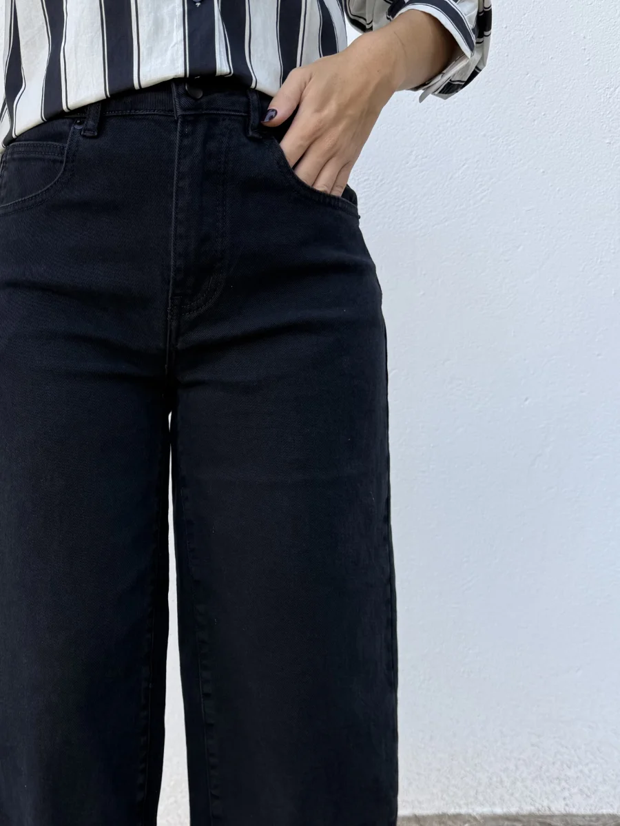 Pantalón Vaquero Balloon Negro - Imagen 3