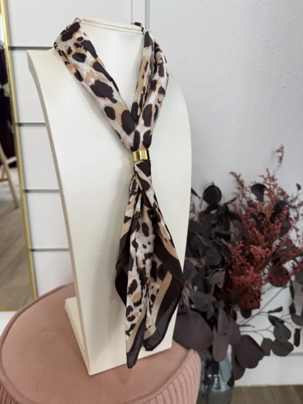 Pañuelo Satén Leopardo