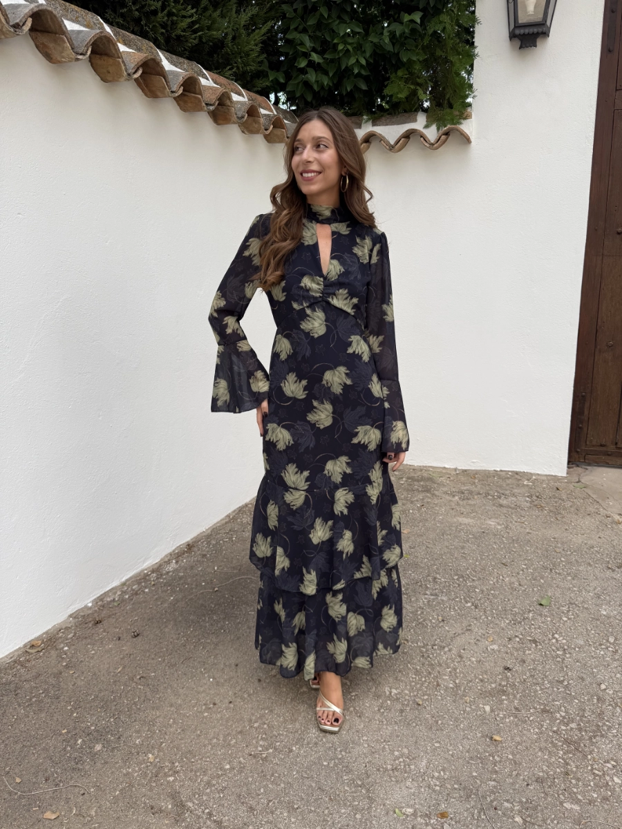 Vestido Cata Azul Marino