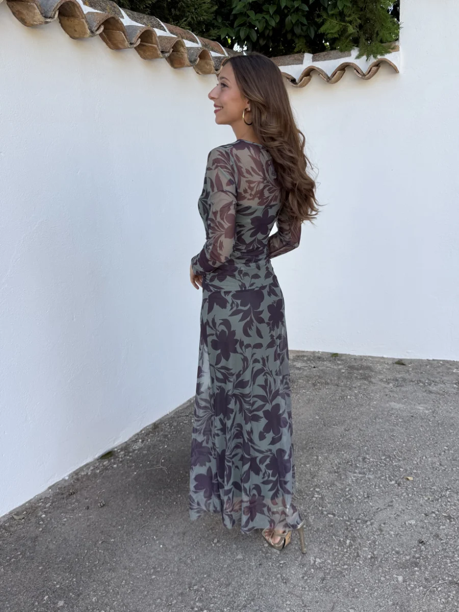Vestido Creta Turquesa/Morado - Imagen 4