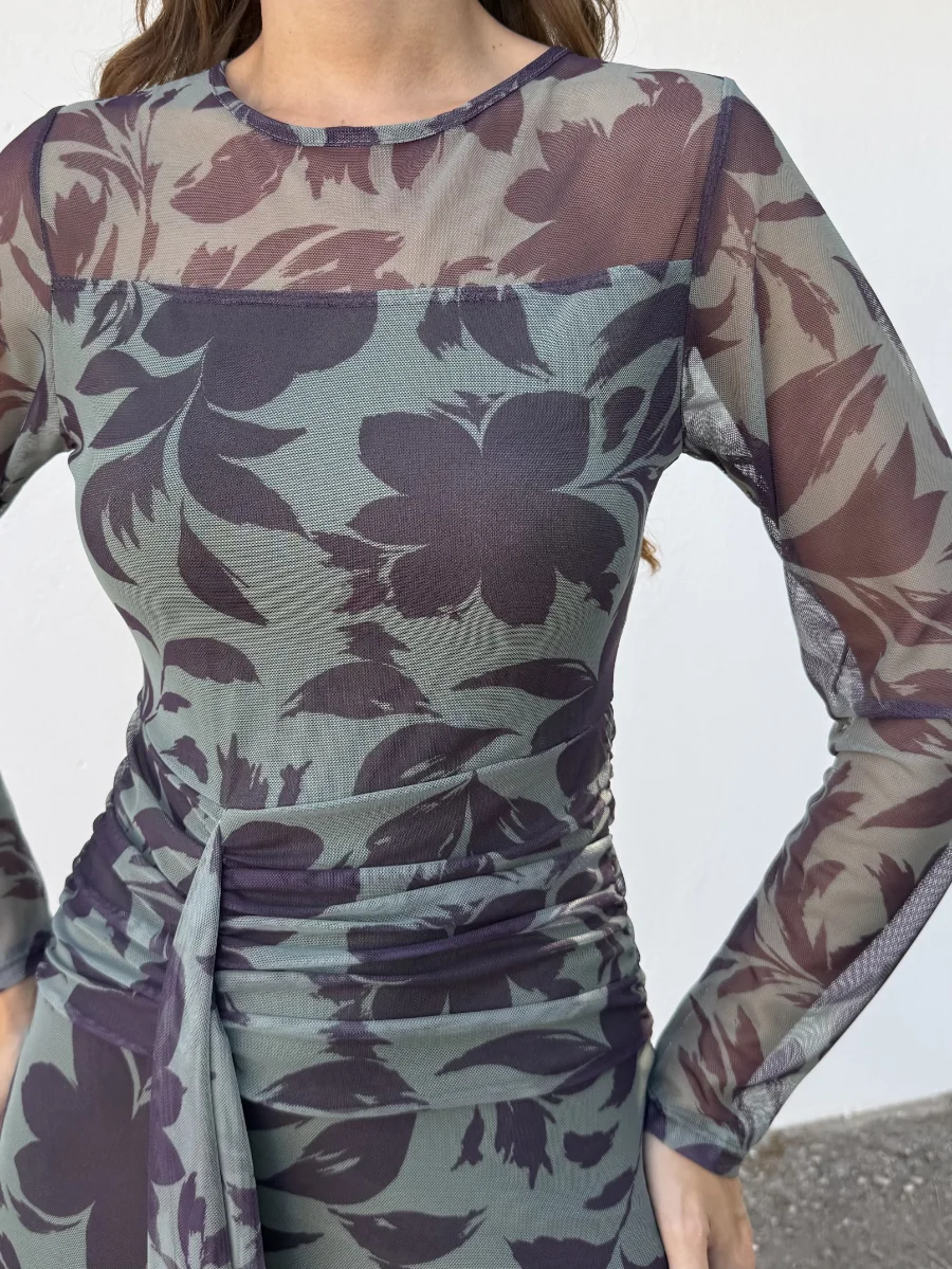 Vestido Creta Turquesa/Morado - Imagen 3