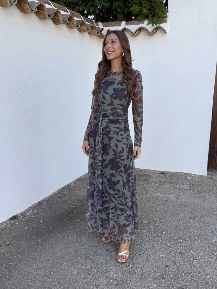 Vestido Creta Turquesa/Morado - Imagen 2