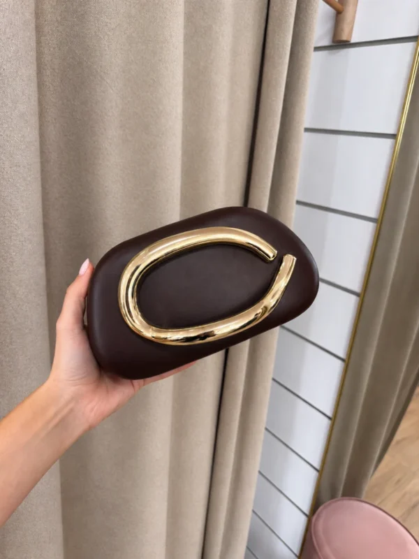 Cartera Mano Marrón