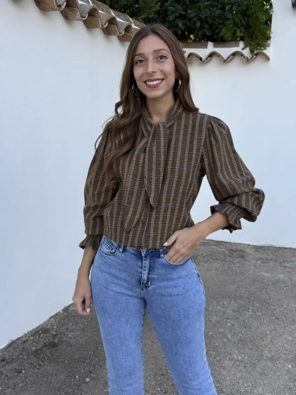 Camisa Rocío Nudo Verde