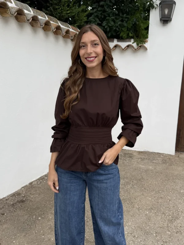 Blusa Fajín Marrón