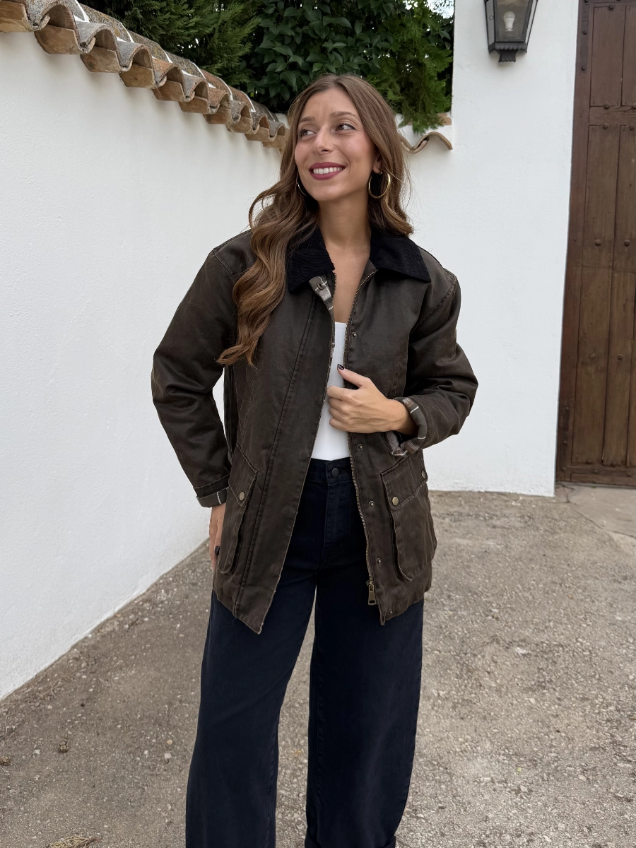 Parka Encerada Marrón - Imagen 4