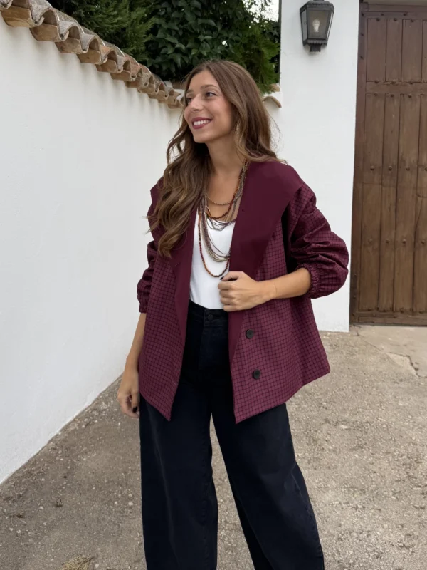 Chaqueta Sahara Burdeos