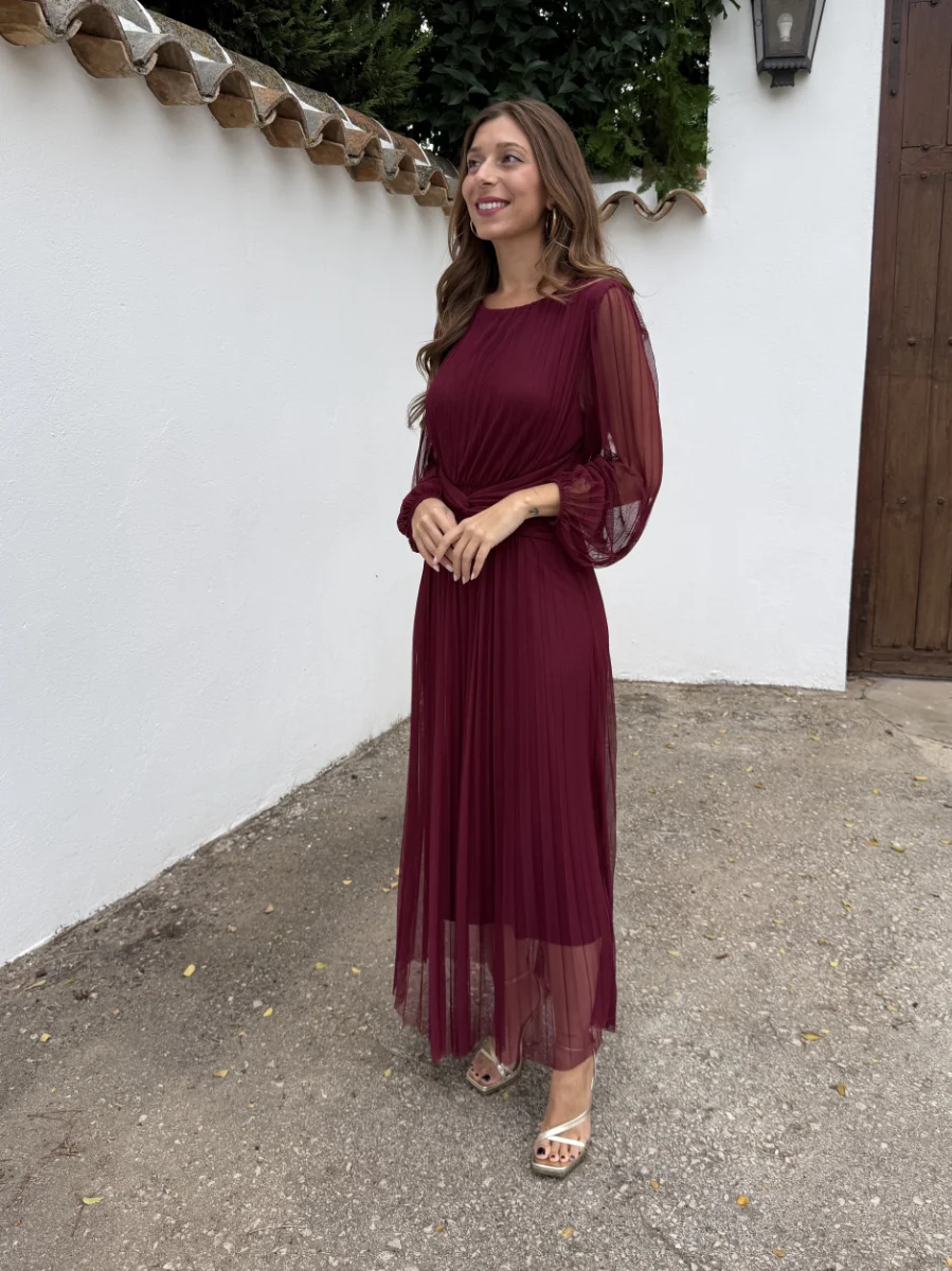 Vestido Liria Burdeos - Imagen 3