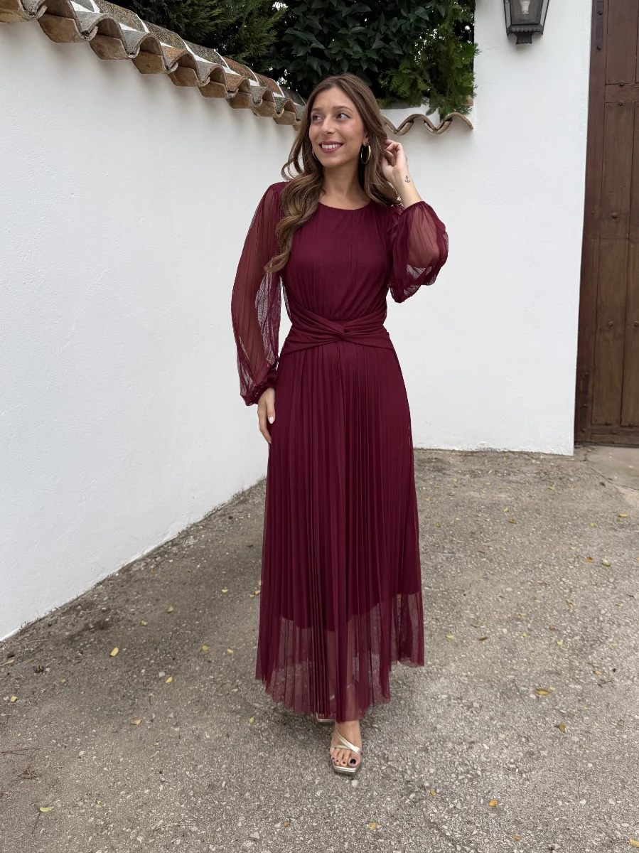 Vestido Liria Burdeos - Imagen 2