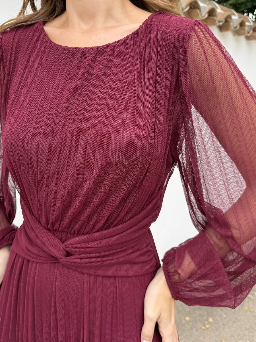 Vestido Liria Burdeos