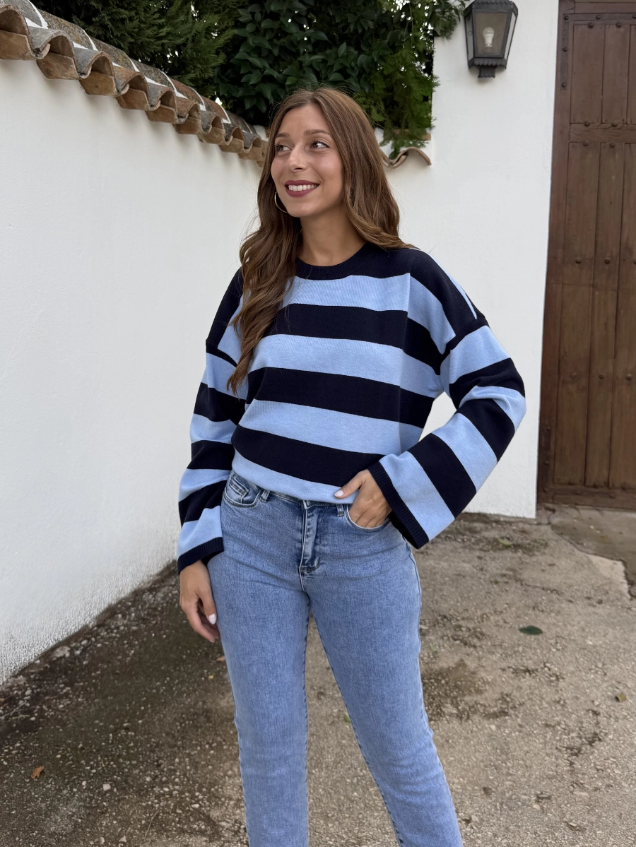 Jersey Dana Oversize Azul - Imagen 4