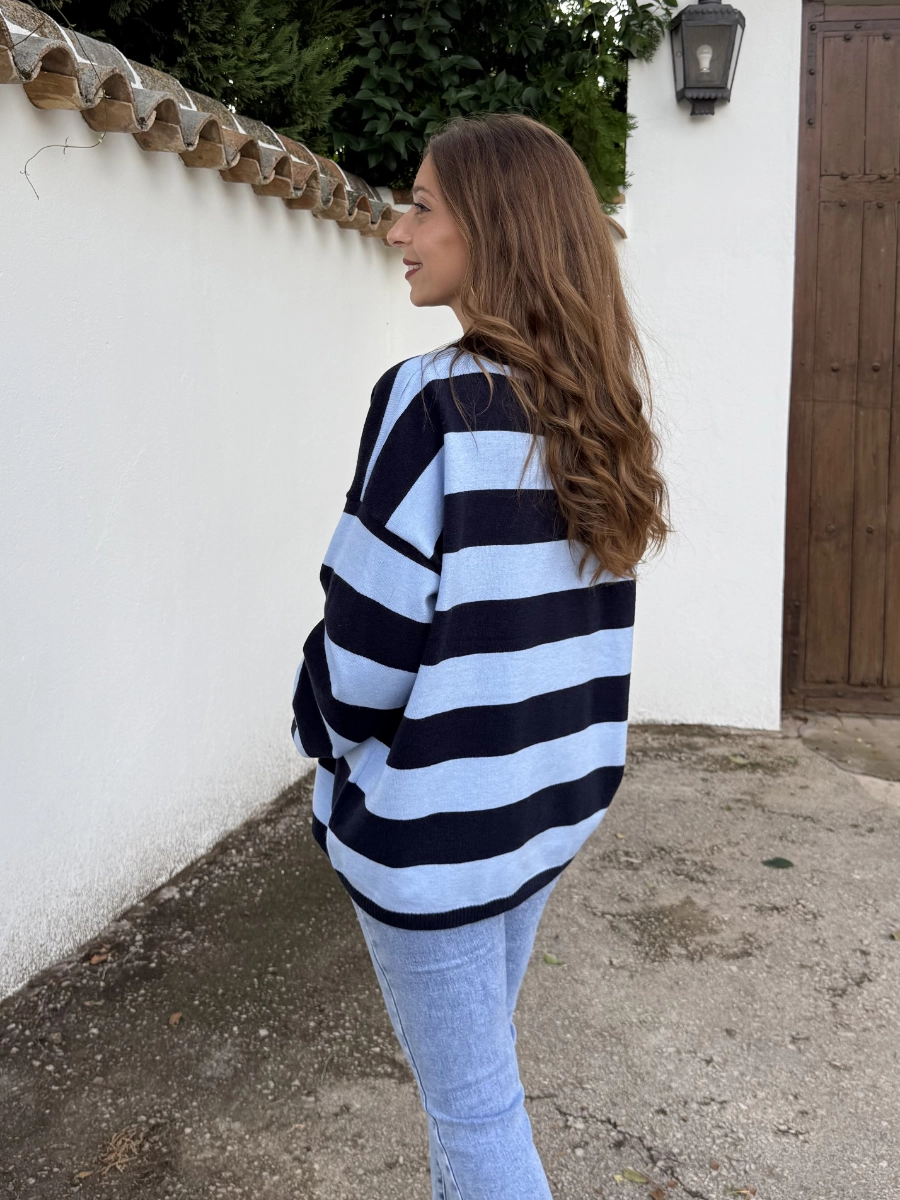 Jersey Dana Oversize Azul - Imagen 3