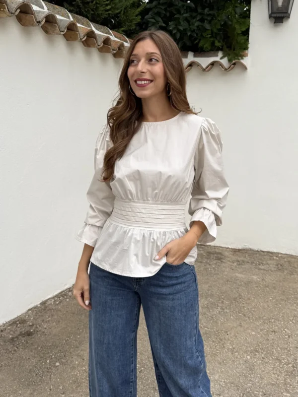 Blusa Fajín Beige