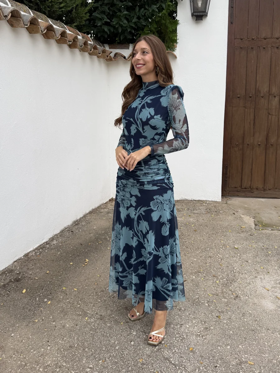 Vestido Wendy Azul Marino - Imagen 4