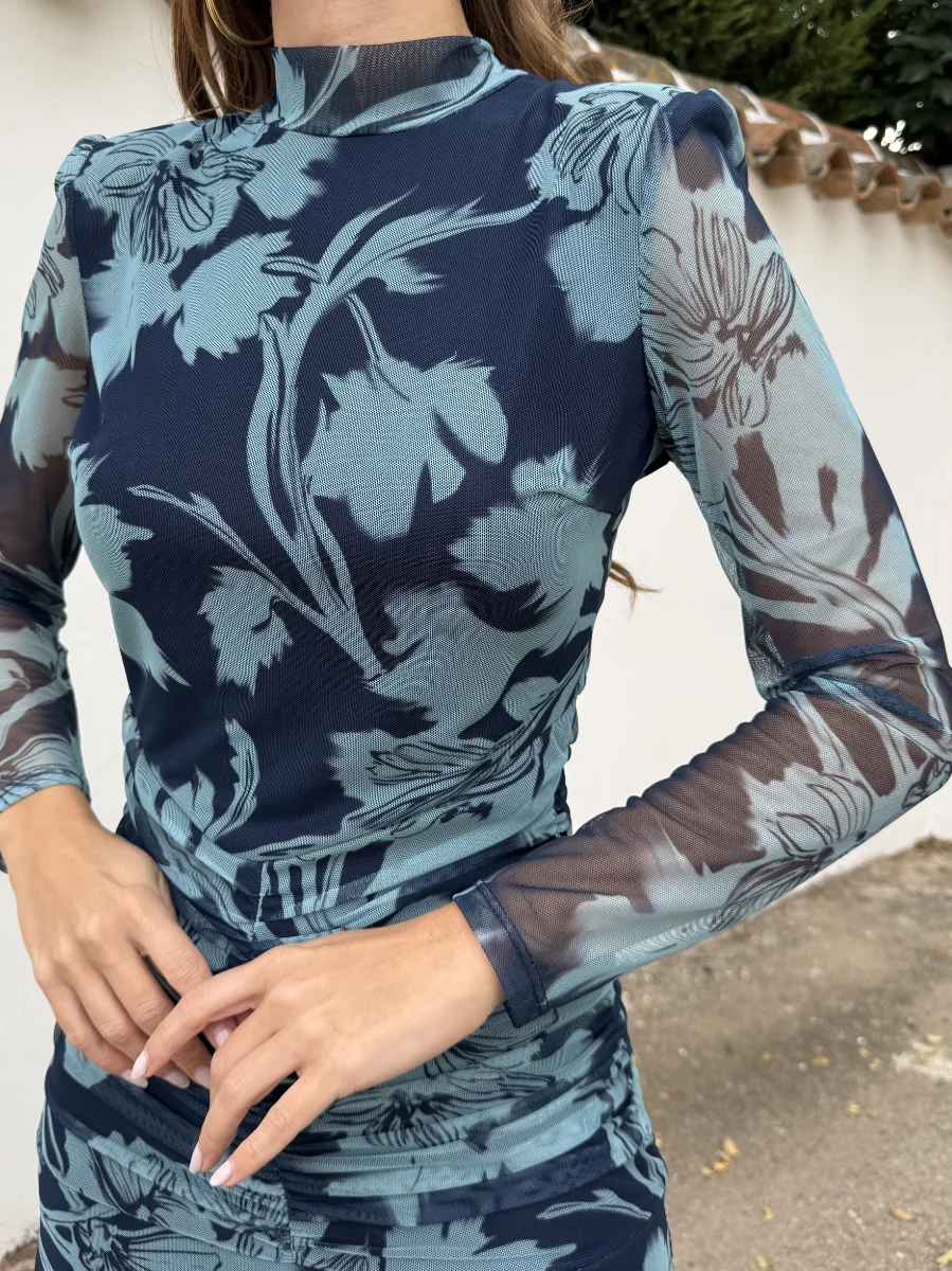 Vestido Wendy Azul Marino - Imagen 2