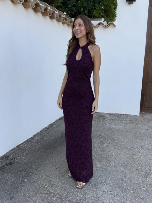 Vestido Greca Burdeos