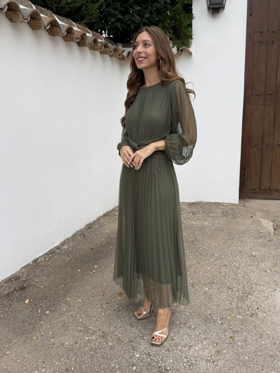 Vestido Liria Kaki - Imagen 4