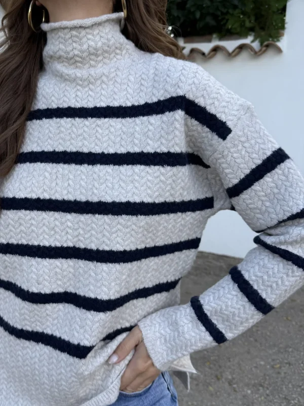 Jersey Espiga Beige - Talla única