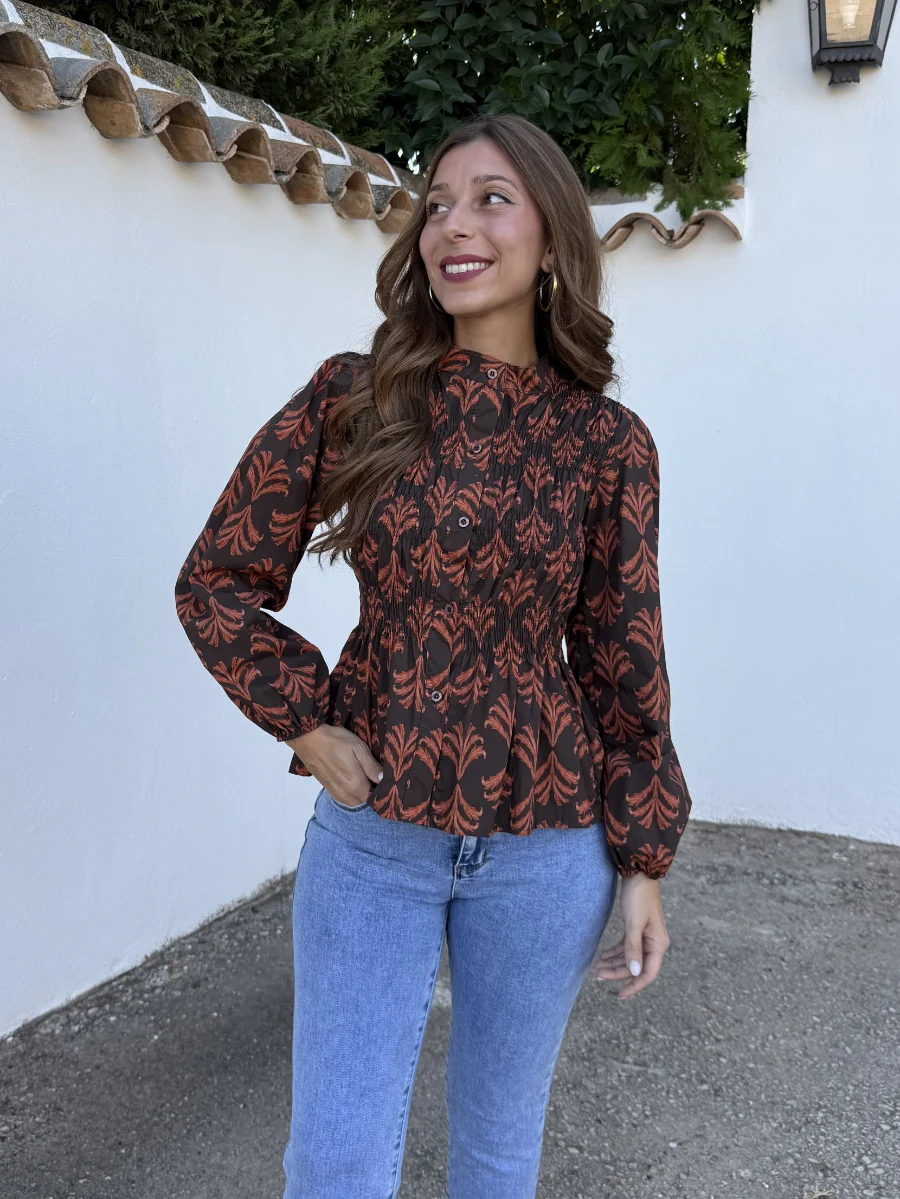 Camisa Ángela Marrón - Imagen 4