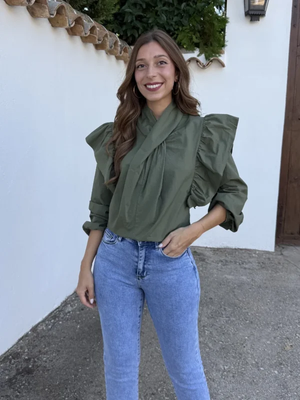 Camisa Cruzada Verde