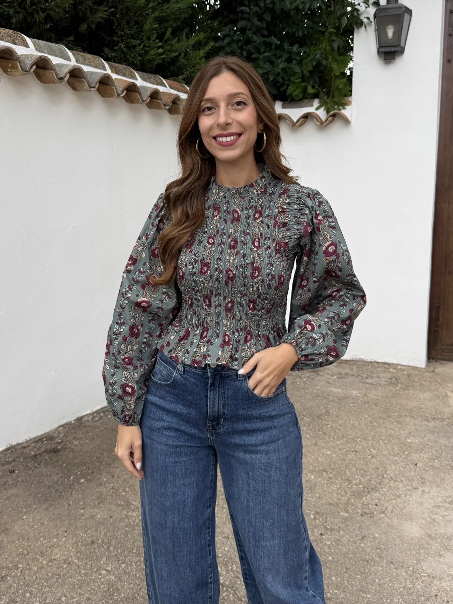 Blusa Ivanna Aguamarina - Imagen 2