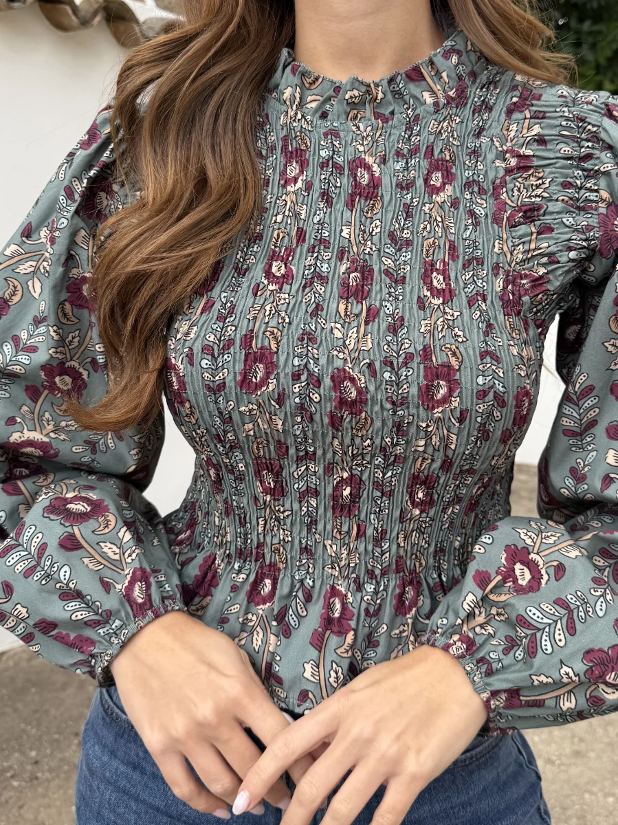 Blusa Ivanna Aguamarina