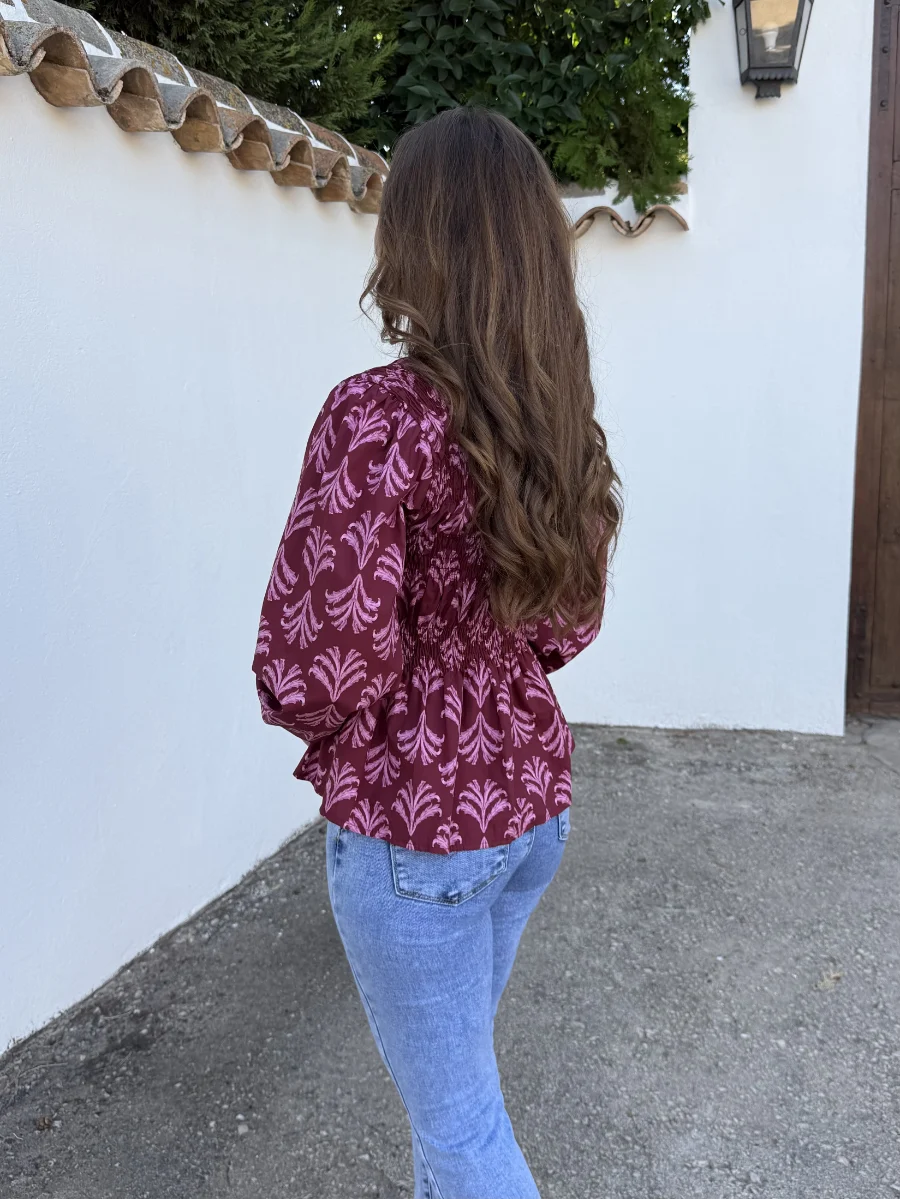 Camisa Ángela Vino - Imagen 3