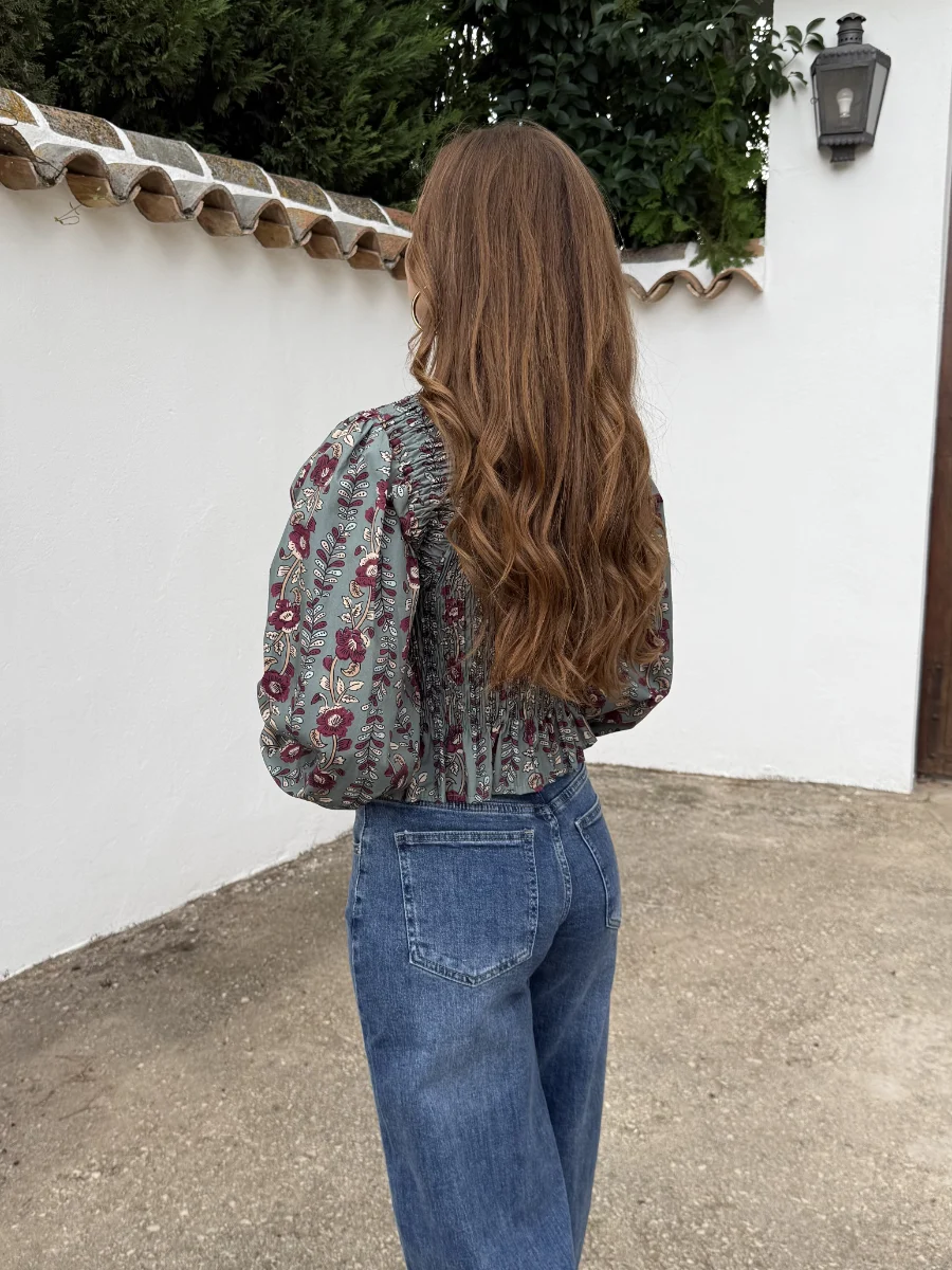 Blusa Ivanna Aguamarina - Imagen 3