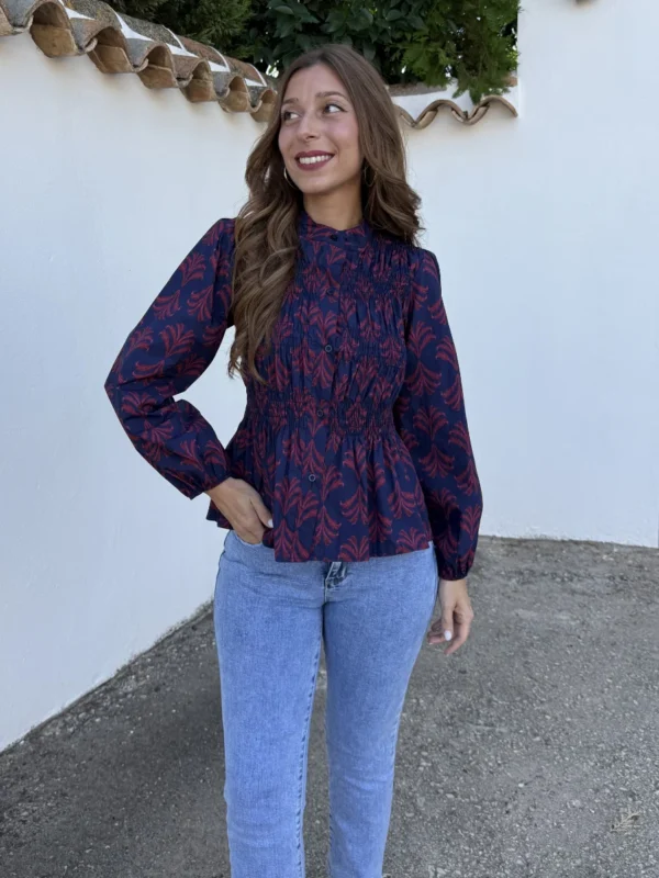 Camisa Ángela Azul Marino