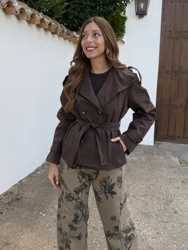 Gabardina Gala Marrón - Talla única