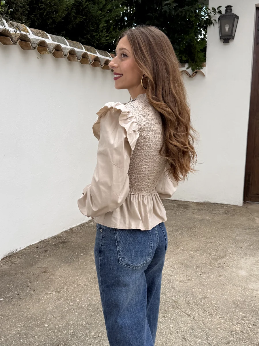 Blusa Croacia Beige - Imagen 3