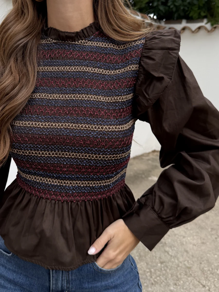 Blusa Croacia Marrón