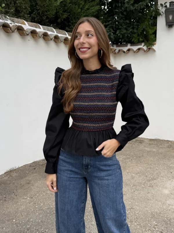 Blusa Croacia Negro - Talla única