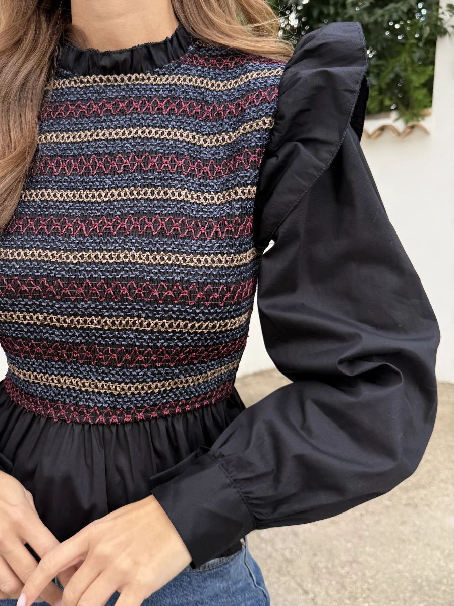 Blusa Croacia Negro - Imagen 2